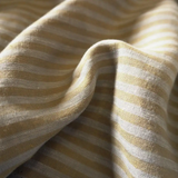 Pigeon Wishes - Washed Yarn Dyed Linen Stripe - Beige & Gray