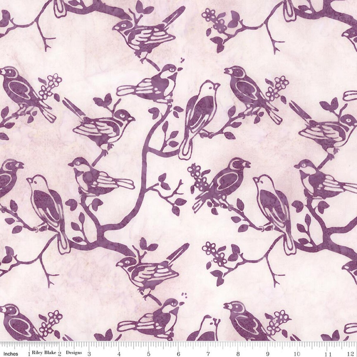 SALE–Riley Blake - Batiks - Backyard Birds - Petal
