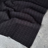 Millie Windowpane Jacquard - Cotton/Rayon Blend - Black