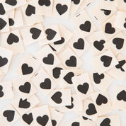 Sarah Hearts - Woven Sewing Label - Black Heart