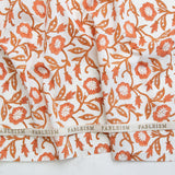 Fableism - Indian Block Prints - Cottage - Trumpet Vines - Sienna