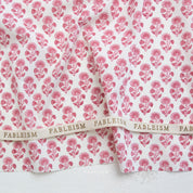 Fableism - Indian Block Prints - Cottage - Stamp Floral - Pink