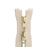 YKK #5 - Brass Two-Way Jacket Zipper - 30" - Various Colors