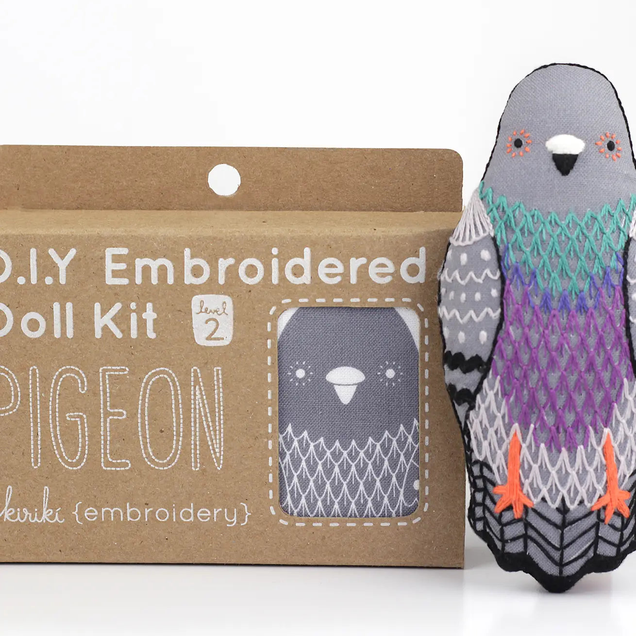 Kiriki Press - Level 2 DIY Embroidered Doll Kit