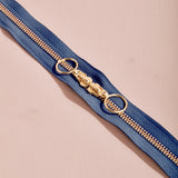 Atelier Brunette - Gold Double Zip Bag Zipper - 15.5 in/40 cm - Various Colors