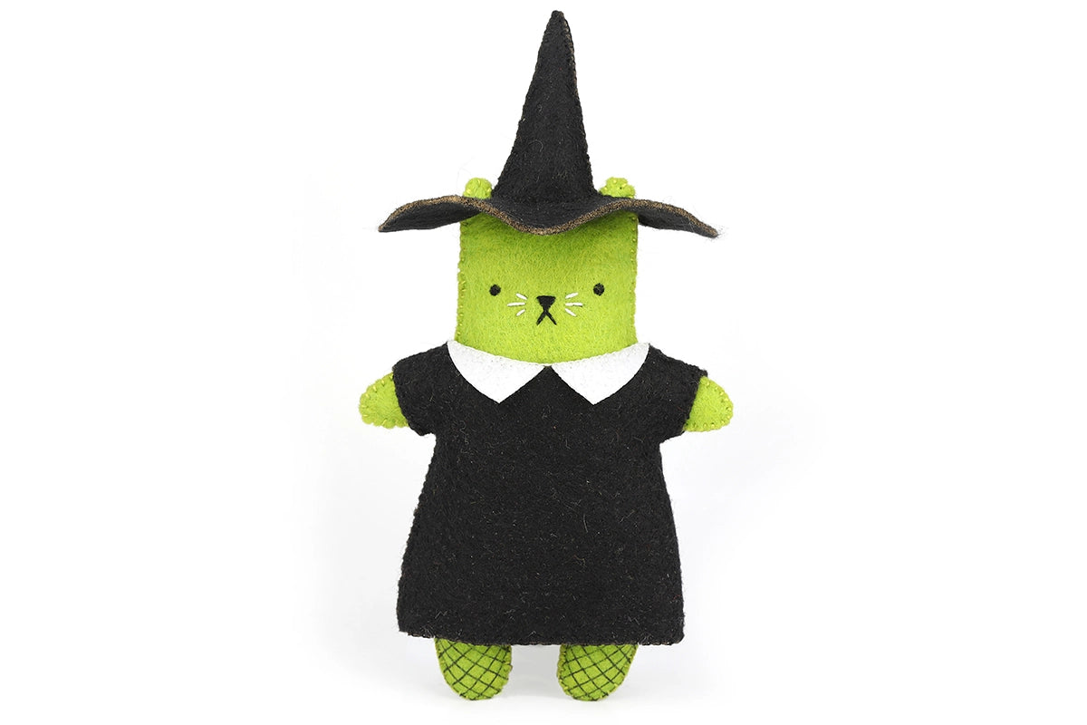 Kiriki Press - Witch Cat Felt Doll Kit