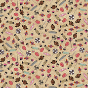 SALE - Clothworks - Faboolous - Candy - Light Caramel