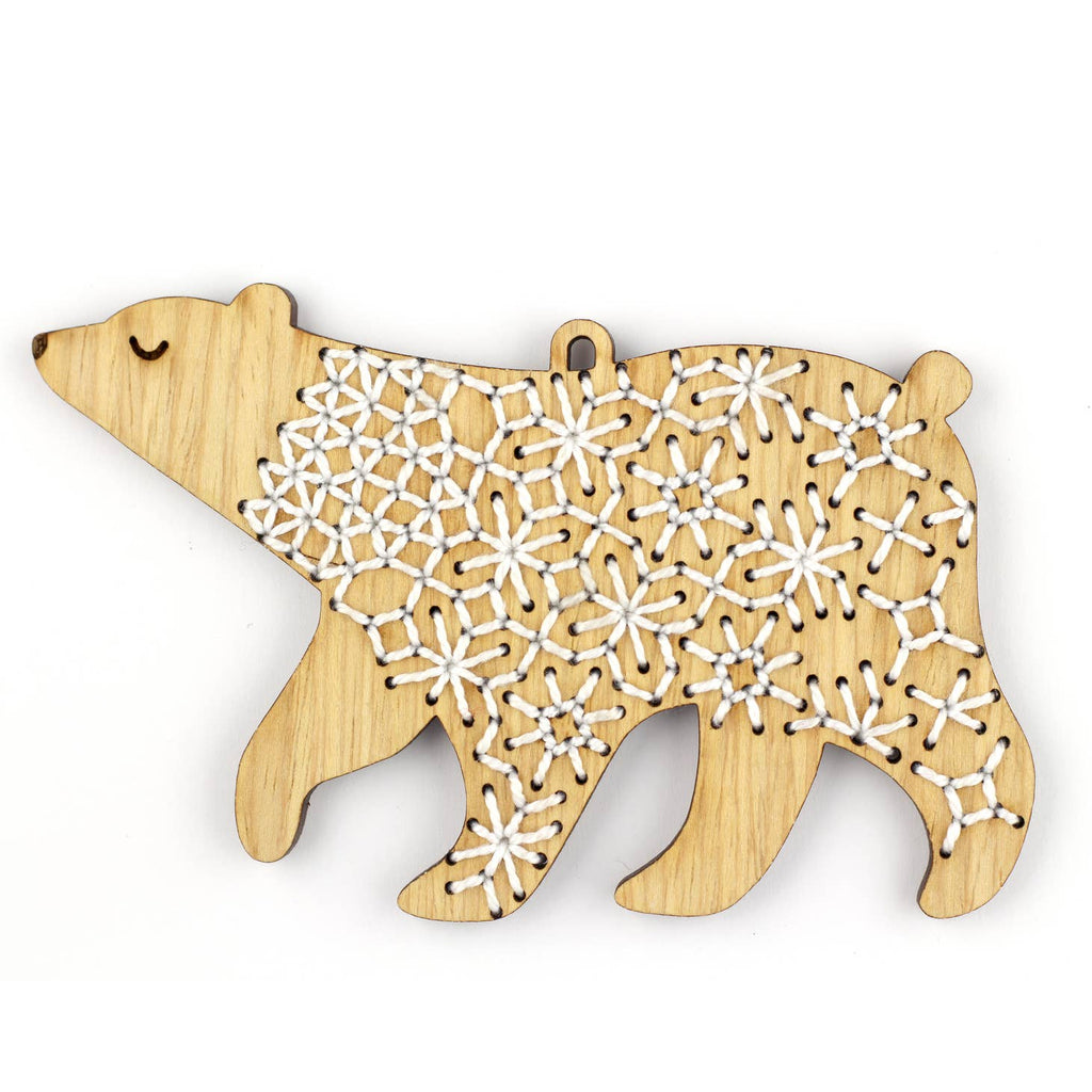 Kiriki Press - Ornament Embroidery Kits - Bear