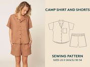 Wardrobe By Me - Camp Shirt and Shorts - Size 0-24
