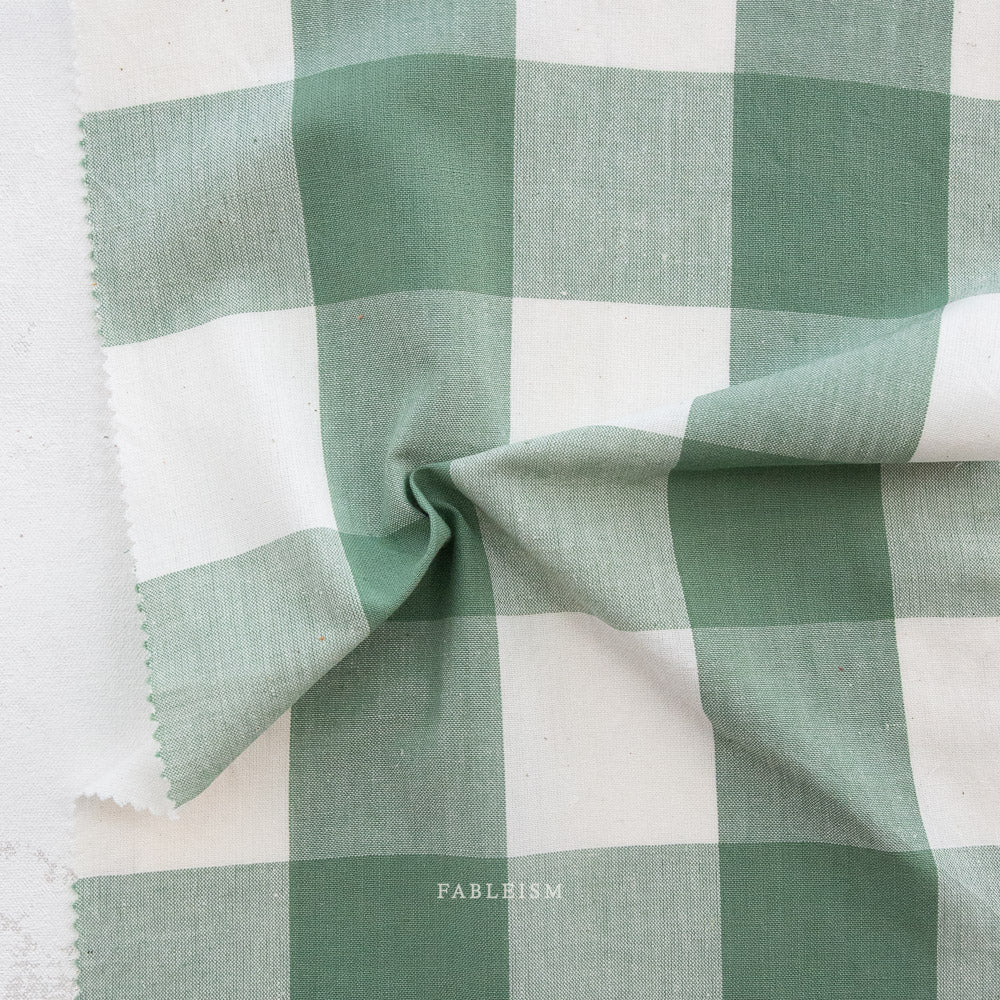 Fableism - Large Camp Gingham - Eucalyptus