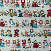 Coco - Cotton Sheeting - Fairy Tale Character Cats - Natural