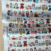 Coco - Cotton Sheeting - Fairy Tale Character Cats - Natural