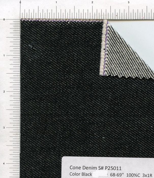 Cone Mills Denim - 14.5 oz - Black