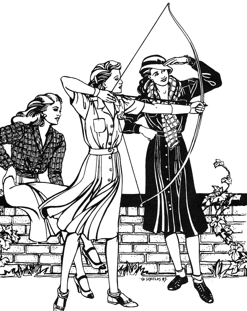 Folkwear - 235 Sporty Forties Dress - PDF and Printed Pattern