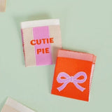 Matchy Matchy Sewing Club - Cutie Pie Bow Woven Label Set