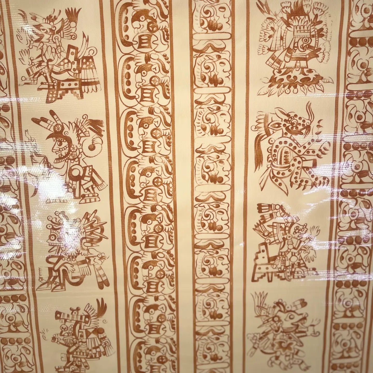 Oil Cloth - Mesoamerica - Beige