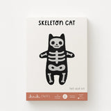 Kiriki Press - Skeleton Cat Felt Doll Kit