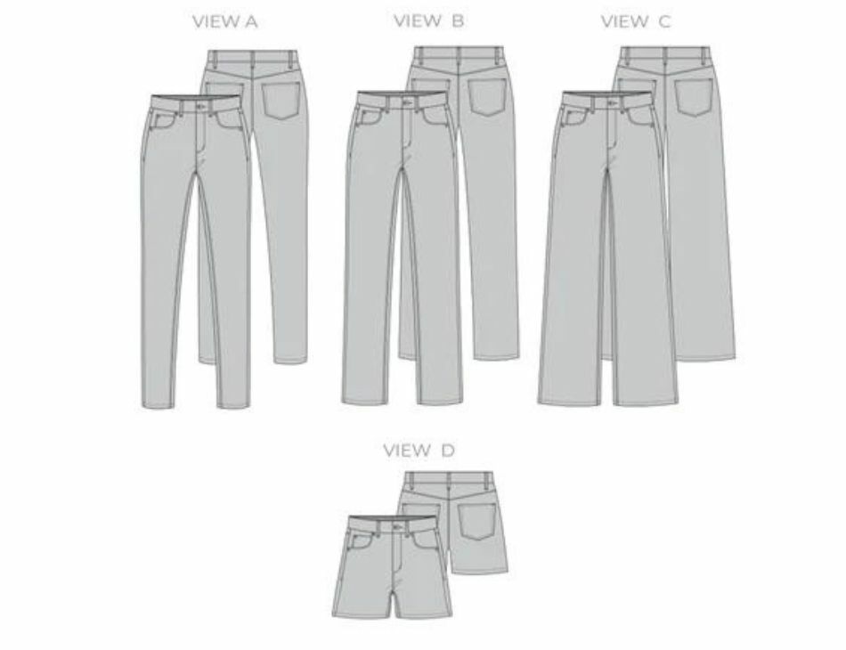Megan Nielsen - Dawn Jeans - 0-20