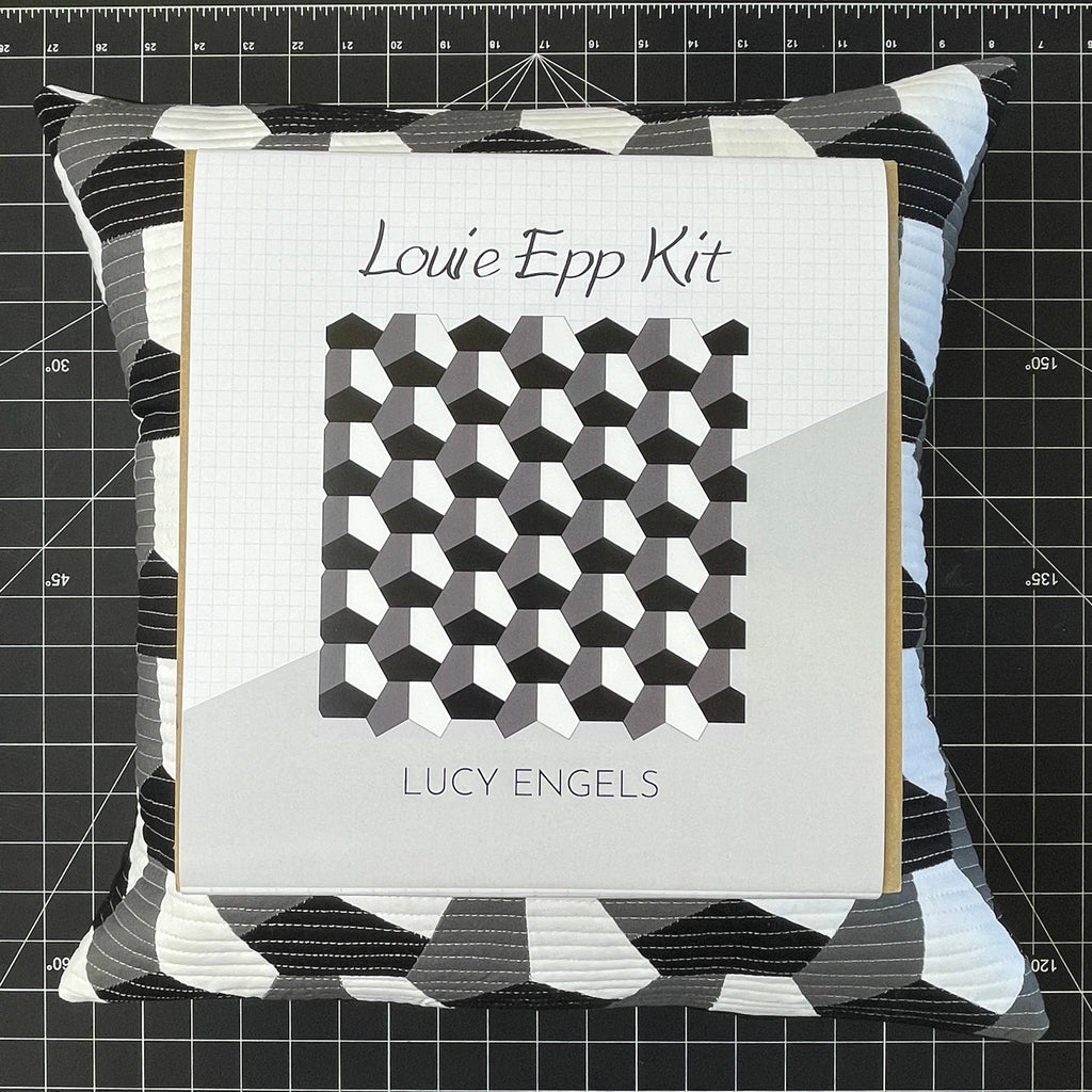 Lucy Engels - Louie EPP Quilted Pillow Craft Kit - Basic or Little