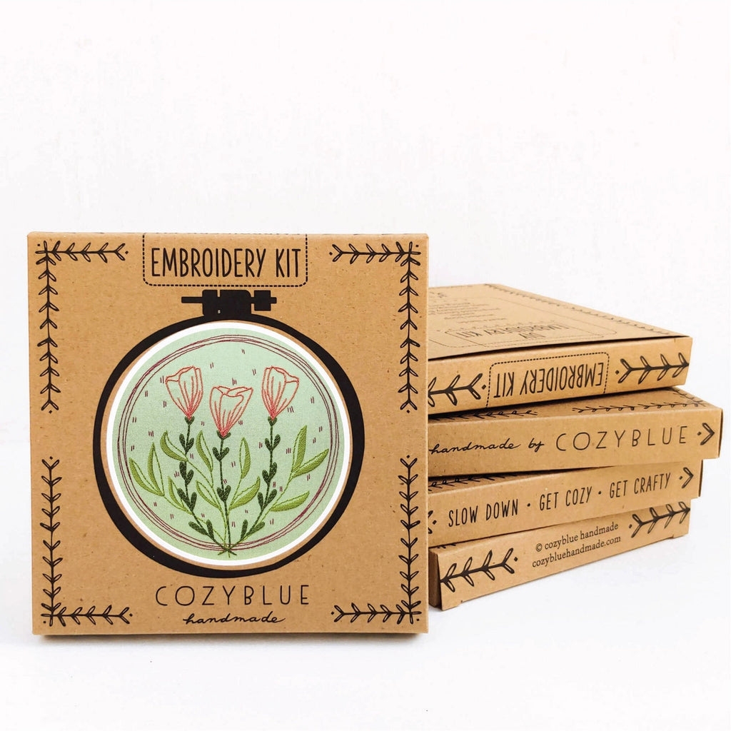 Cozyblue Handmade - DIY Embroidery Kits - Various Designs