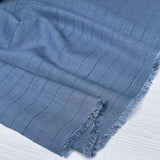 Dahlia Stripe - Viscose Linen - Medium Blue