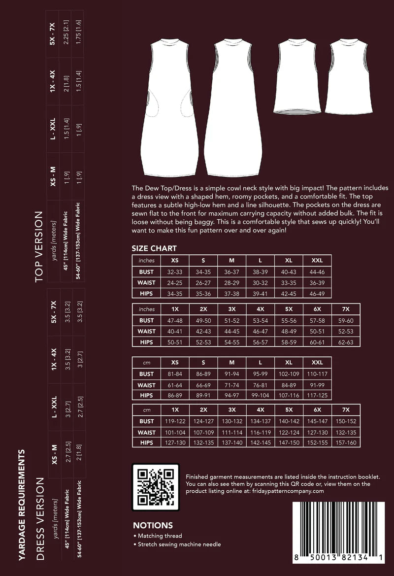 Friday Pattern Company - Dew Top & Dress