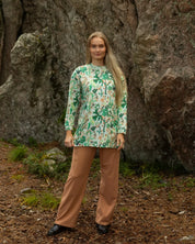 SALE - Paapii - Organic Cotton Brushed Fleece - Expedition - Green