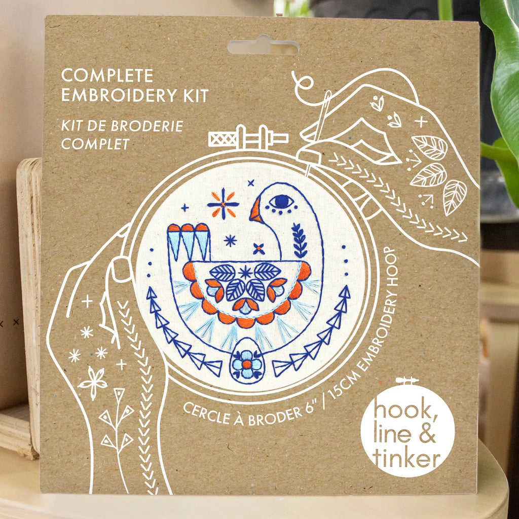Sale! Hook, Line & Tinker - Embroidery Kit - Goose