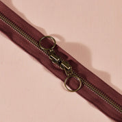 Atelier Brunette - Brass Double Zip Bag Zipper - 23.5 in/60 cm - Various Colors