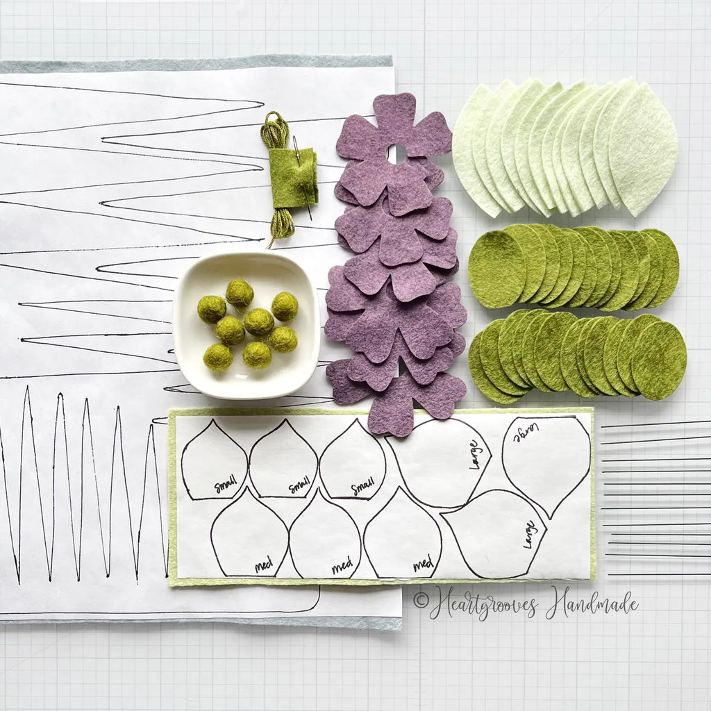Heartgrooves Handmade - Felt Air Plant Succulent Craft Kit