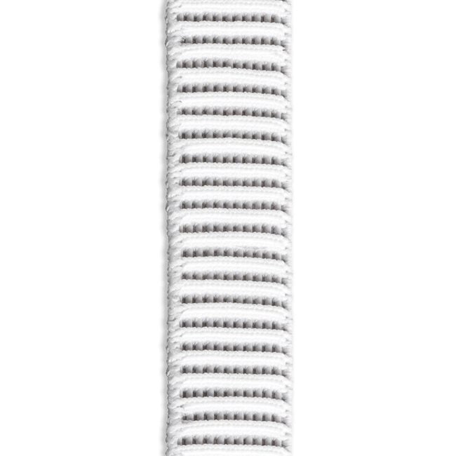 2" Woven Ribbed No-Roll Elastic - White
