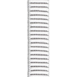 1 1/2" Ribbed No-Roll Elastic - White