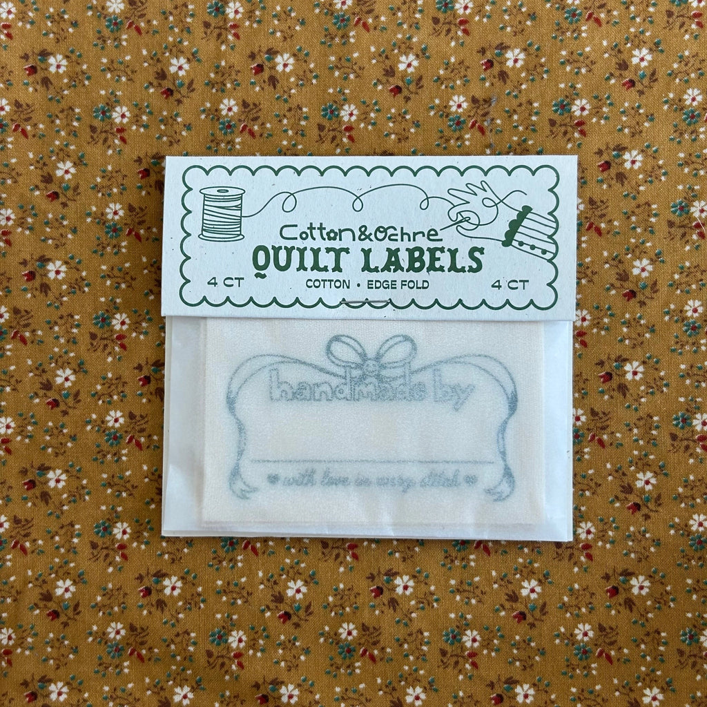 Cotton and Ochre - Quilt Labels - Happy Bow