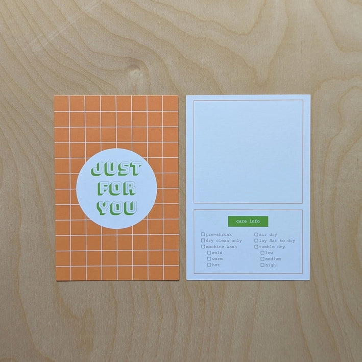 SALE - Kohamche - Care Instruction Cards - Various