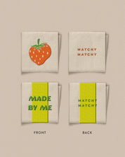 Matchy Matchy Sewing Club - Made by Me/Strawberry Square Woven Labels