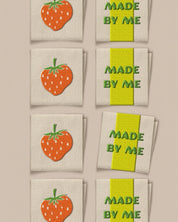 Matchy Matchy Sewing Club - Made by Me/Strawberry Square Woven Labels