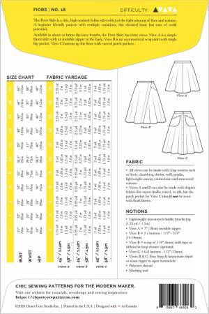 Closet Core - Fiore Skirt - Size 0-20