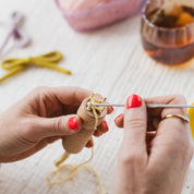 Cotton Clara - French Knitting Bobbin - Wooden Dolly