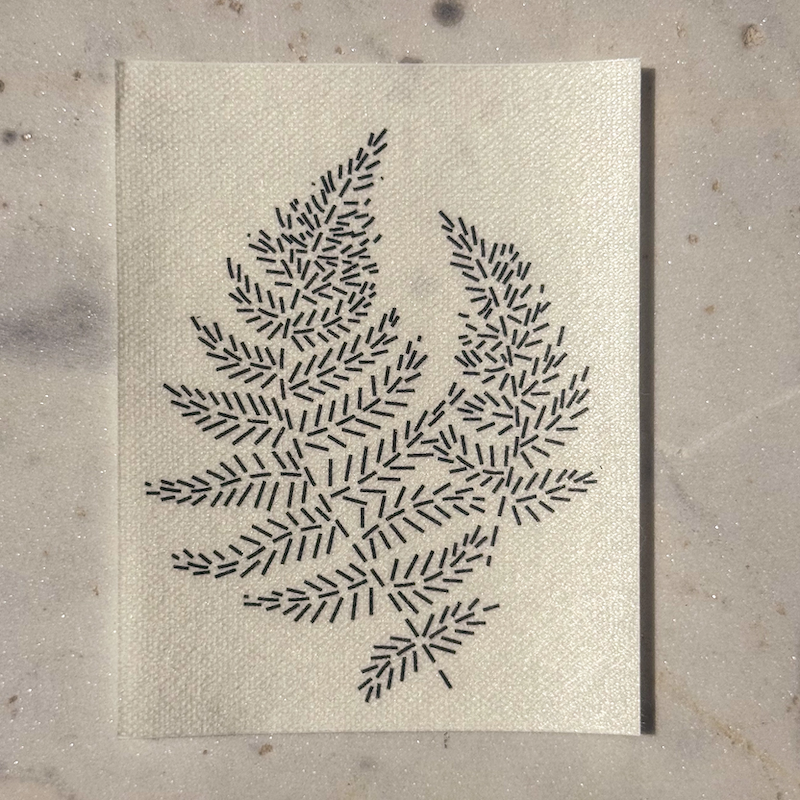 Approved Textiles - Mending & Embellishment Transfer - Frond