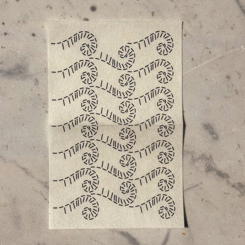 Approved Textiles - Mending & Embellishment Transfer - Frond