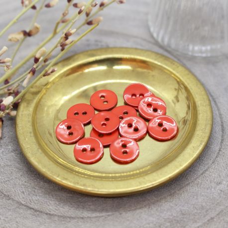 Atelier Brunette - Glossy Button - Tangerine - 18mm