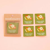 Sarah Hearts - Good Things Take Time Woven Sewing Labels