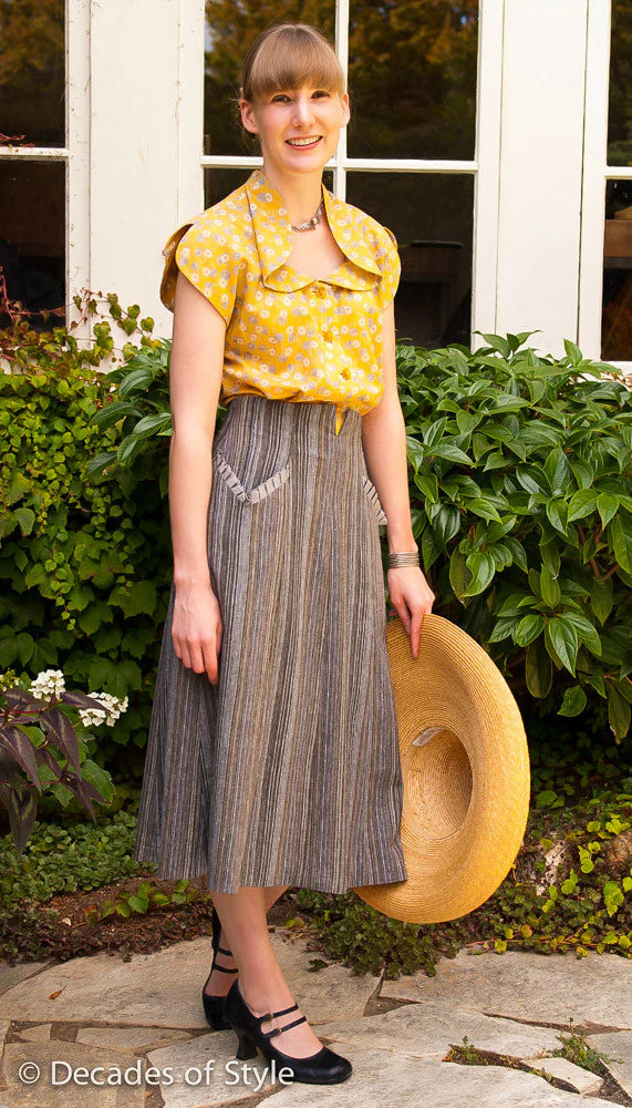 Decades of Style - #5004 1950s Gourmet Skirt - PDF and Printed Pattern