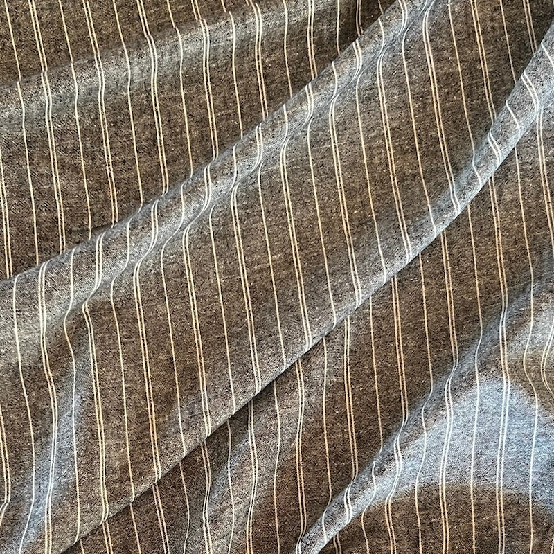 Hemp & Organic Cotton Striped Chambray - Various Colors