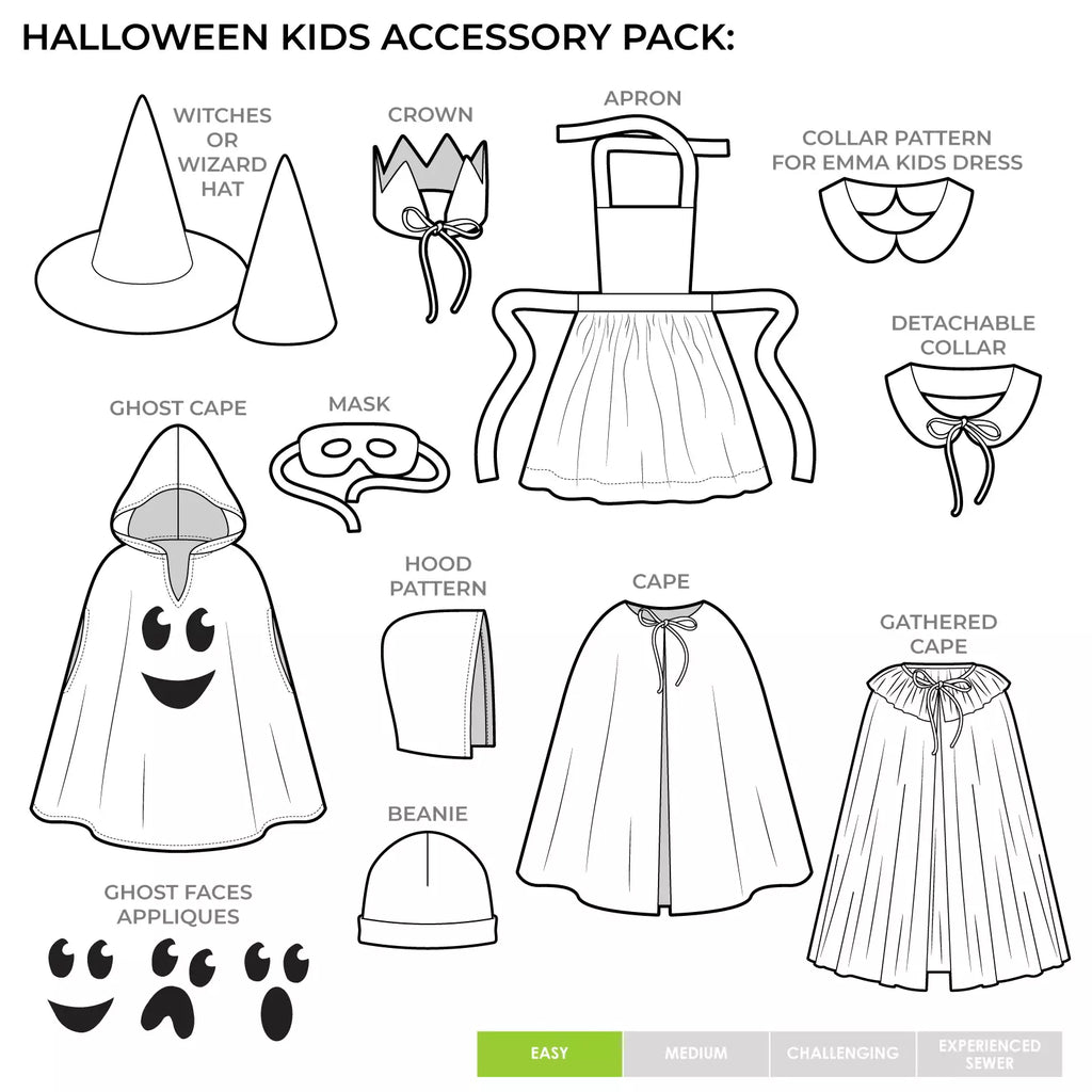 Style Arc - Kids - Halloween Accessory Pack - Size 2-10