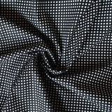 Vancet - Cotton Sheeting - Tiny Windowpane Plaid - Black