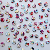 Pigeon Wishes - 15mm Button - Hubble Bubble