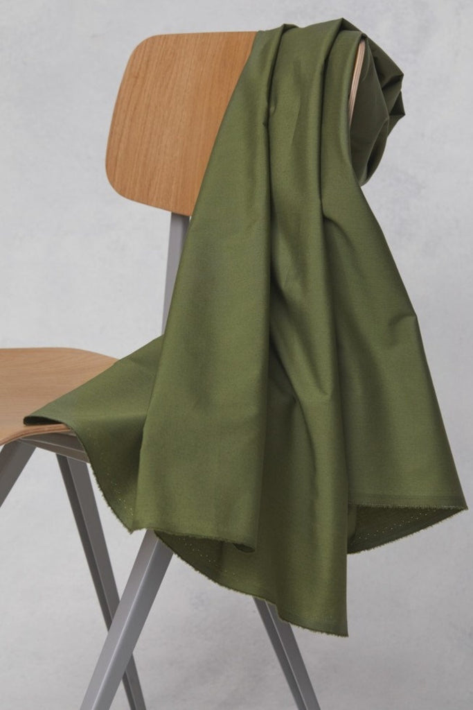 Mind the Maker - Organic Cotton Poplin - Green Olive