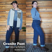 Road Trip Pattern Co. - Granite Pants - PDF and Printed Pattern