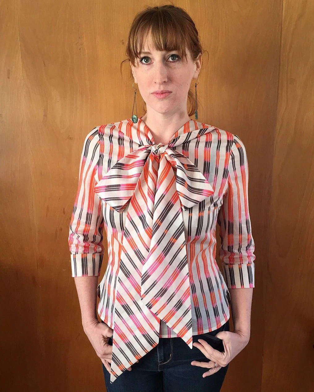 Decades of Style - Decades Everyday - #104 Buttons and Bows Blouse - PDF and Printed Pattern